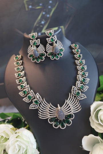 Peacock Splendour Victorine Necklace