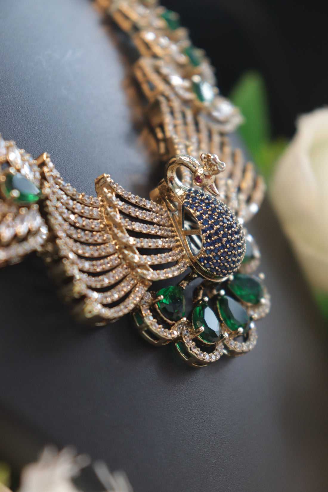 Peacock Splendour Victorine Necklace