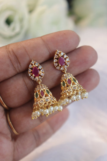 Pearl Cascade Jhumka