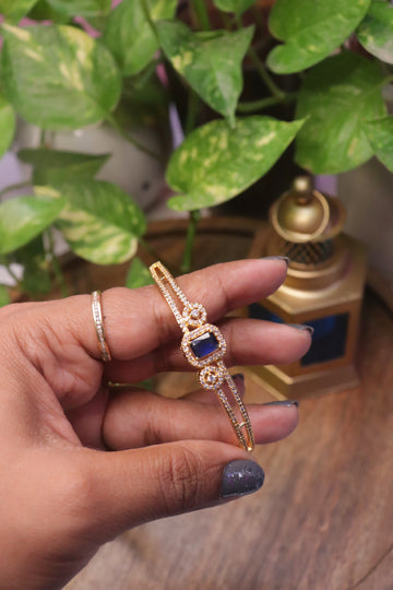 Crimson Aura CZ Kada Bangle